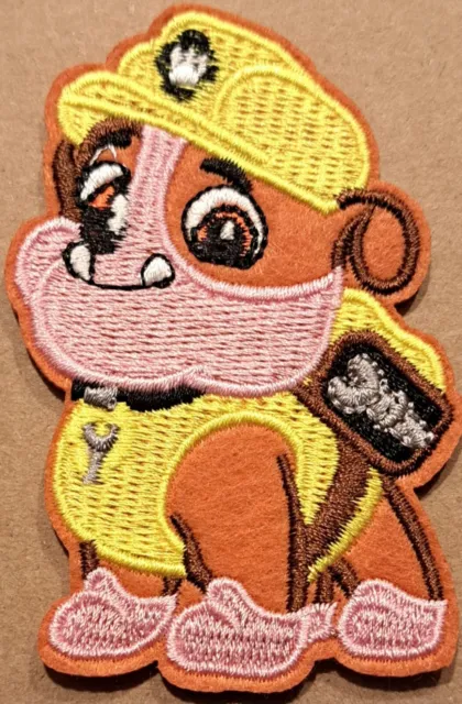 PAW Patrol Rubble embroidered Iron on patch