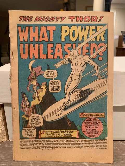 1971 Marvel Comics The Mighty Thor Vol 1 No 193 Bronze Age What Power Unleashed