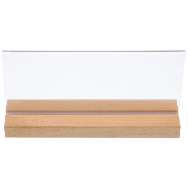 Porta Etichette In Acrilico Trasparente | 50 Pezzi | 6x4,3x2,1 Cm | Per Negozi E Supermercati - Foto 2