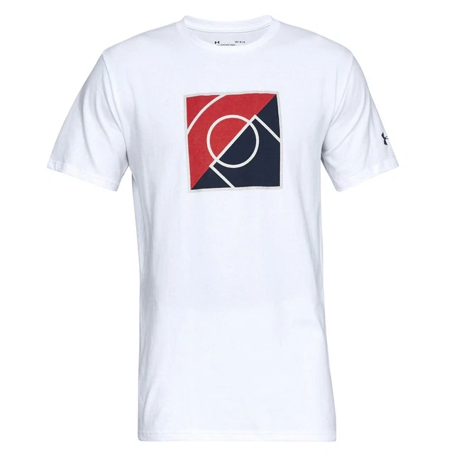T-shirt Under Armour da uomo top of the key grafica bianca 1317934 100