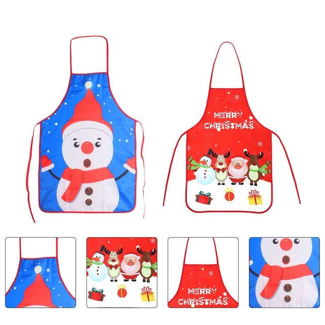 2 pz decorazione presepe grembiule natalizio grembiule barbecue bottiglia di vino