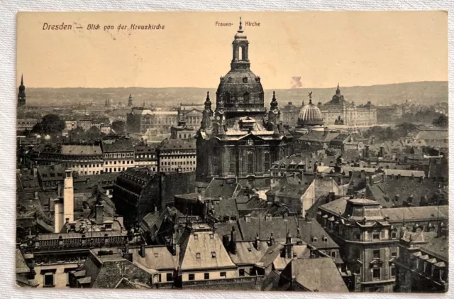 Ak * Dresden * Blick Von Der Kreuzkirche * 1913 *