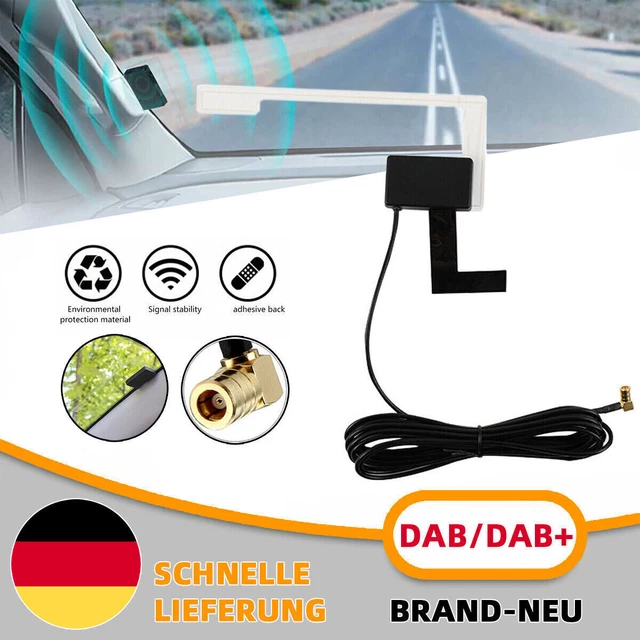 DAB Antenne Auto, SMB Anschluss Digitale DAB Autoradio einsetzbar für