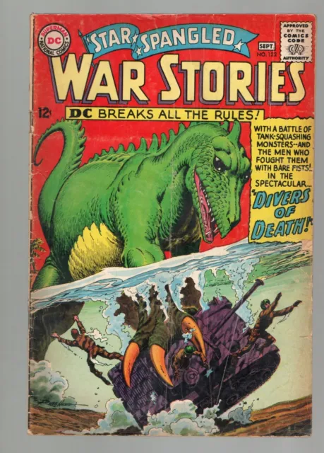 DC Star Spangled War Stories Dinosaur Comic Book Lot 3 107 111 122 G/G+/VG- Cond