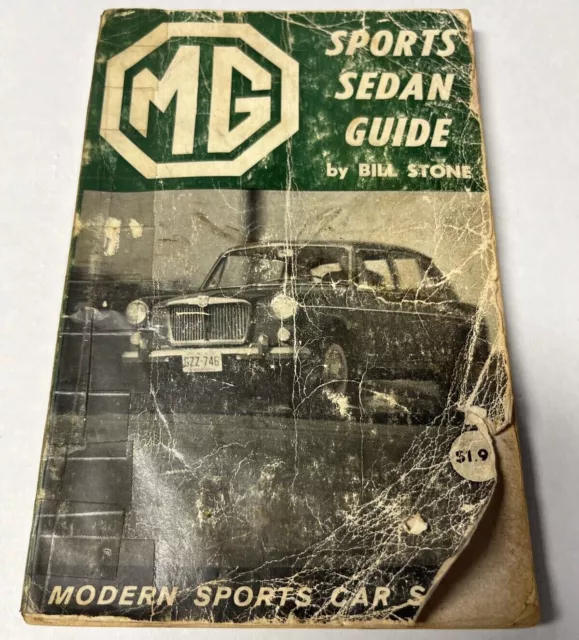 MG Sports Sedan Guide Book Manual Vintage Bill Stone Sports Car British