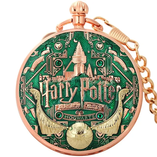Antique Harry Potter Musical Quartz Pocket Watch for Men Women Pendant Chain