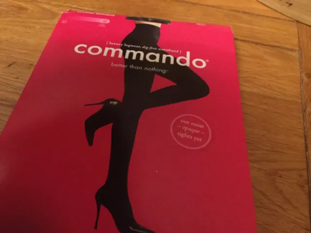 commando eclipse opaque tights black size S