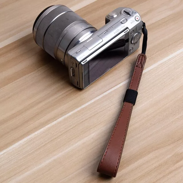 Camera Wrist Strap PU Leather Hand Strap Portable Camera Strap Convenient1225