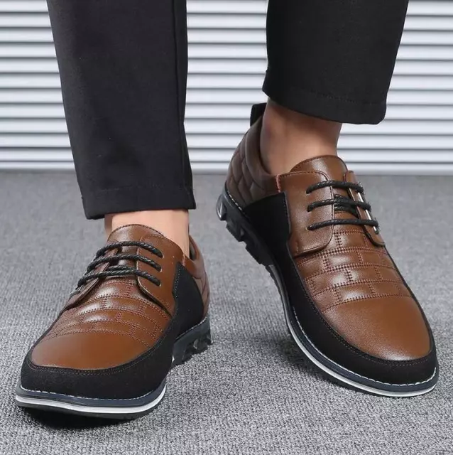 Mens Comfort Lace Up Shoes Smart Formal Office Casual Work Wedding Dress Boot AU