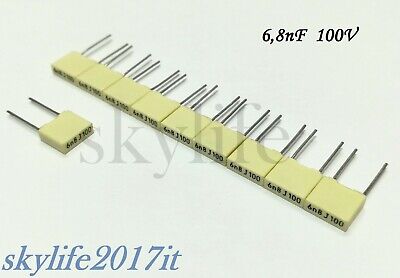 10 pezzi Condensatore 680pF 100V BCE SUD in ceramica 0,68nF 100V 