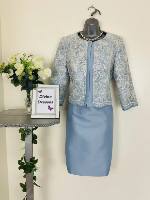 Carla Ruiz Size 44 Size 14 Pale Blue Mother of Bride Groom Wedding Guest Outfit