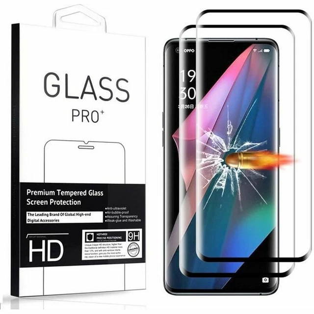 Lot De 4 Verres Trempés 3D Pour OPPO Find X5/X2/X3 Neo - Protection écran Neuve