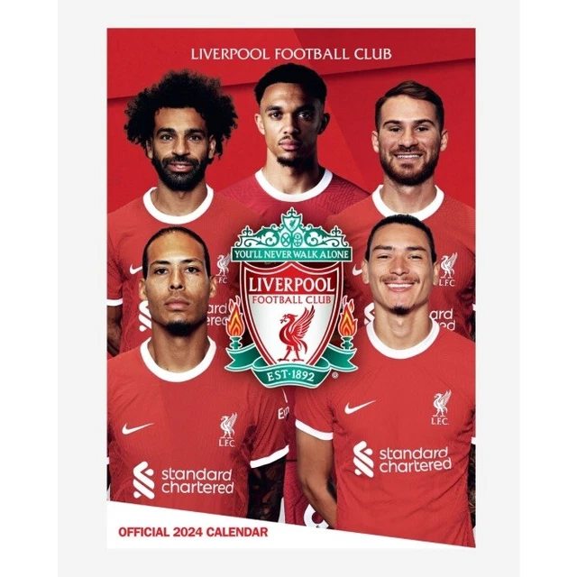 LIVERPOOL FOOTBALL CLUB Official Calendar 2024 A3 Wall Calendar £4 05 LIVERPOOL FOOTBALL CLUB Official Calendar 2024 A3 Wall Calendar £4 05