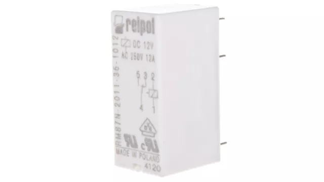 Relais miniature 1P 12V DC PCB AgNi RM87N-2011-35-1012 600180 /T2FR