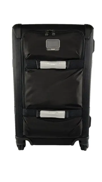 TUMI Lyndon Short Trip Packing Case Solid Black Expandable Spinner Suitcase