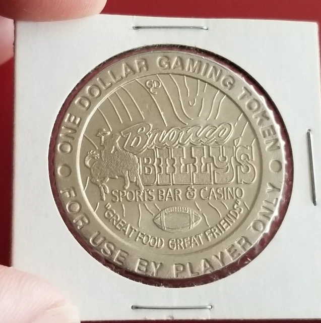 OBSOLETE! Vintage BRONCO BILLY'S Casino (Black Hawk) Baseball $1 GAME TOKEN OBSOLETE! Vintage BRONCO BILLY'S Casino (Black Hawk) Baseball $1 GAME TOKEN