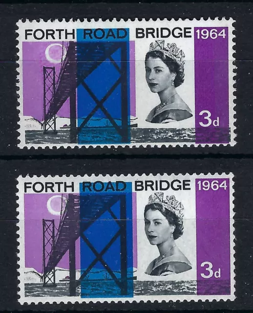 1964 FORTH RD BRIDGE 3d BLACK COLOUR SHIFT ERROR