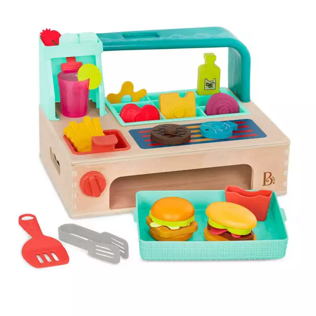 B. Toys Mini Chef Hamburger Station Ensemble de jeu de qualité supérieure, jouet