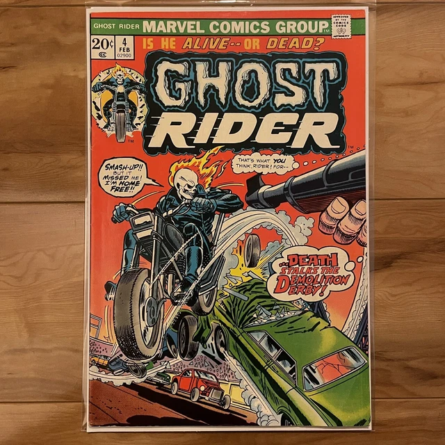 Ghost Rider #4 Marvel Comics 1974 Early Johnny Blaze Horror MCU Midnight Sons