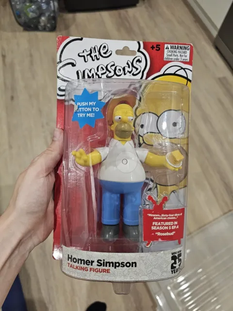 2014 The Simpsons 25Th Anniversary Talking Figure Homer Simpson