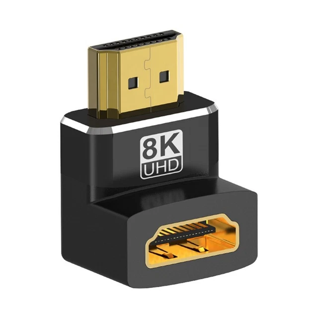 Adattatore HDMI Goobay 65745 angolo 90° 8K 60Hz HDR Oro