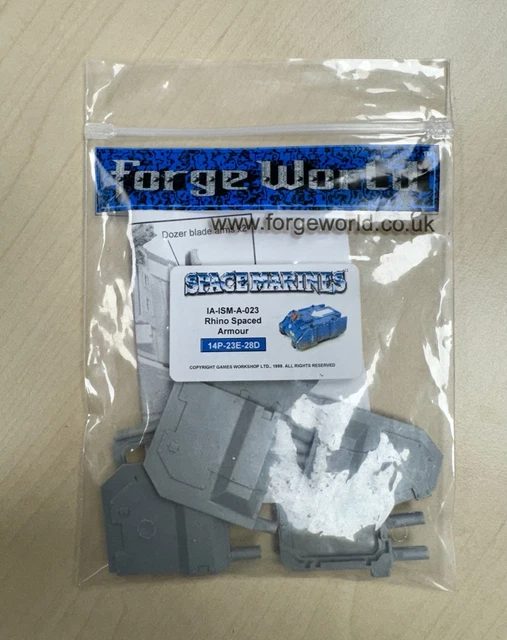FORGE WORLD RHINO Spaced Armour - Warhammer 40K Space Marines Reinforced Bits Fw EUR 110,00 - FR FORGE WORLD RHINO Spaced Armour - Warhammer 40K Space Marines Reinforced Bits Fw EUR 110,00 - FR