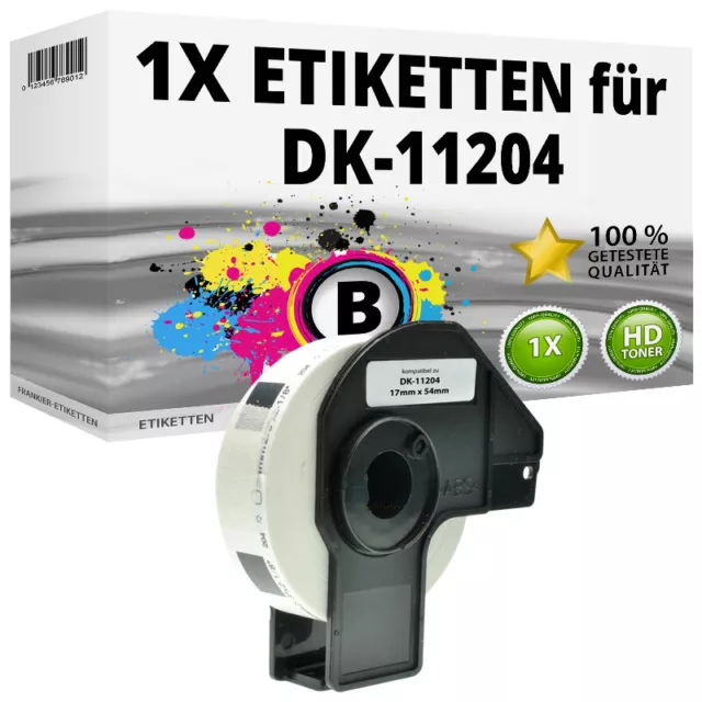 Etiketten kompatibel Brother P-Touch QL 700 710 720 1050 1060 500 550 570 650 NW