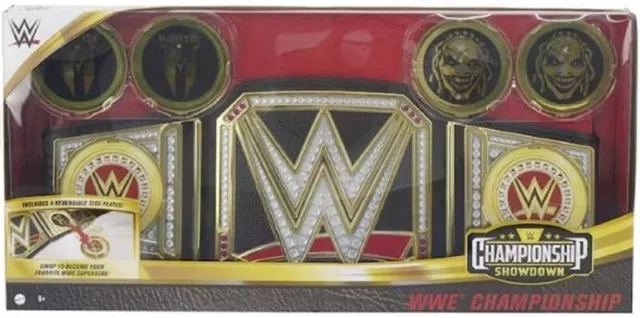 WWE Championship Showdown Adjustable Side Plates Kids Belt NEW!