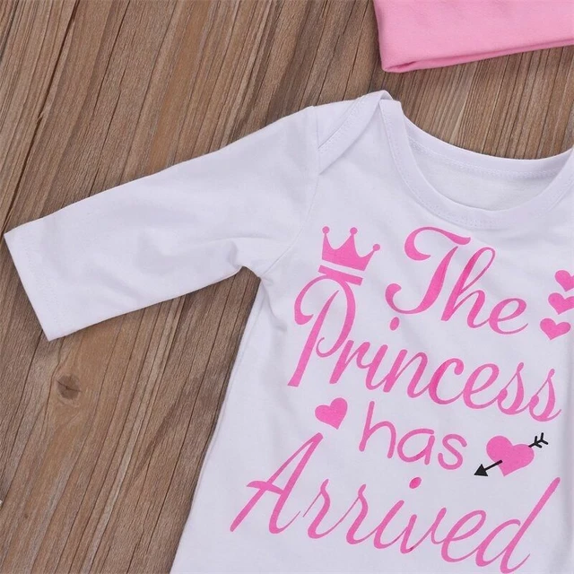 Newborn Infant Baby Girls Romper Jumpsuit Bodysuit Headband Clothes Outfits Set 8