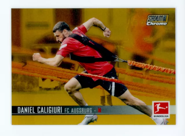 2021-22 Daniel Caligiuri Topps Stadium Club Chrome Gold Refractor Augsburg 31/50