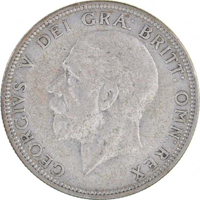 SILVER - WORLD Coin - 1929 Great Britain 1 Florin - World Silver Coin *962