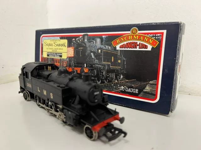 Bachmann OO Gauge Steam Locomotive 31-453 Ivatt 2-6-2T 1206 LMS Black (A)