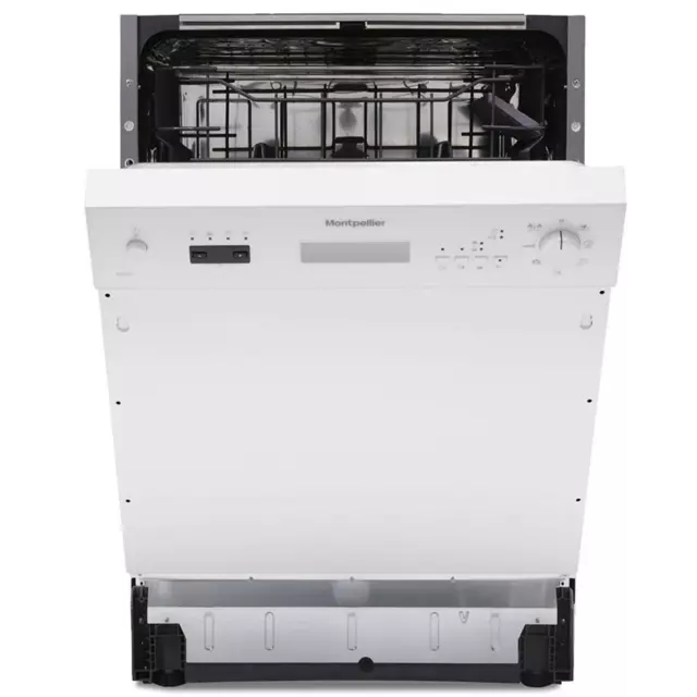 Montpellier MDI655W 60cm Semi Integrated Dishwasher With 12 Place Settings 2