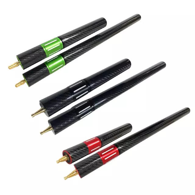 2 Pieces Billiard Cue Extender Telescopic Billiard Cue Extension Billiard Cue