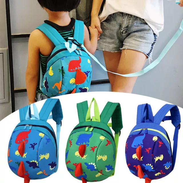 Dinosaur Baby Kids Toddler Walking Safety Harness Cartoon Backpack Strap Bag