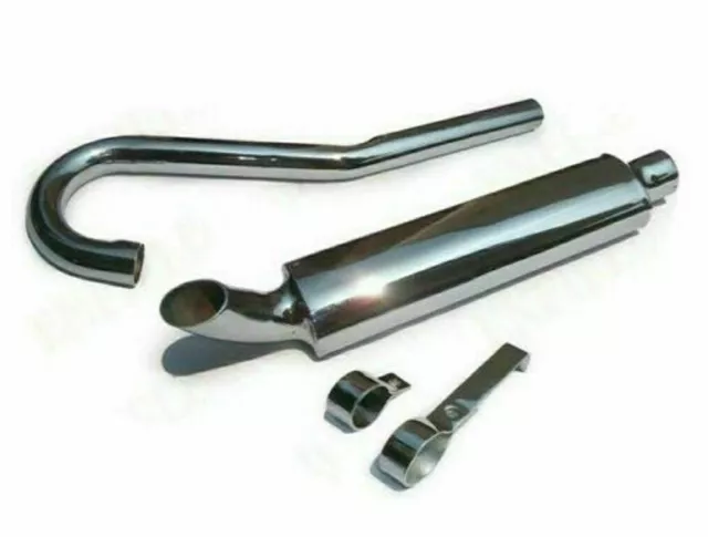 Fit for vintage EXHAUST SILENCER TRIALS SCRAMBLER HIGH PIPE