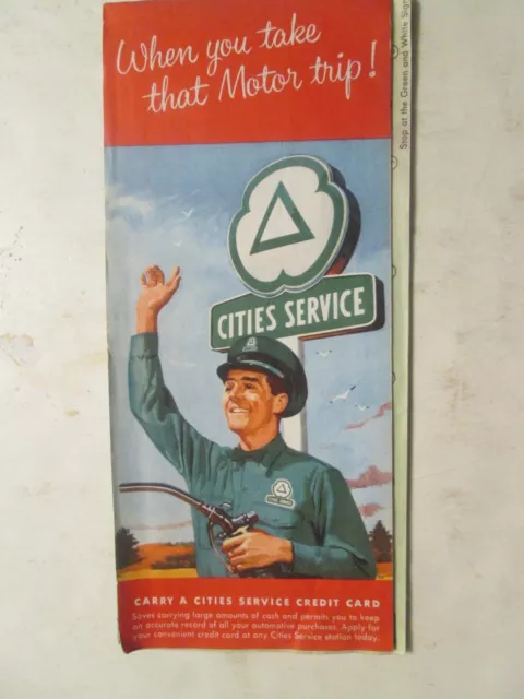 Cities Service CITGO Highway Road Map of Maine  1959