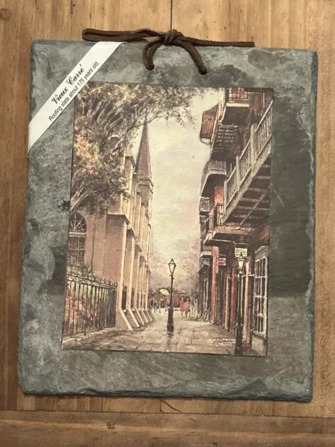 Antique New Orleans Roofing Tile. Pirates Alley Wall Print  Signed By Coleman