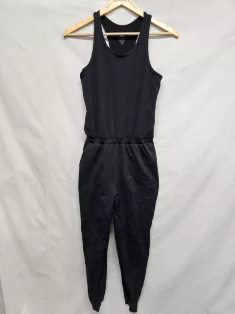 Athleta Girl Size XL 14 Black Hop Skip and a  Jumpsuit Sleeveless