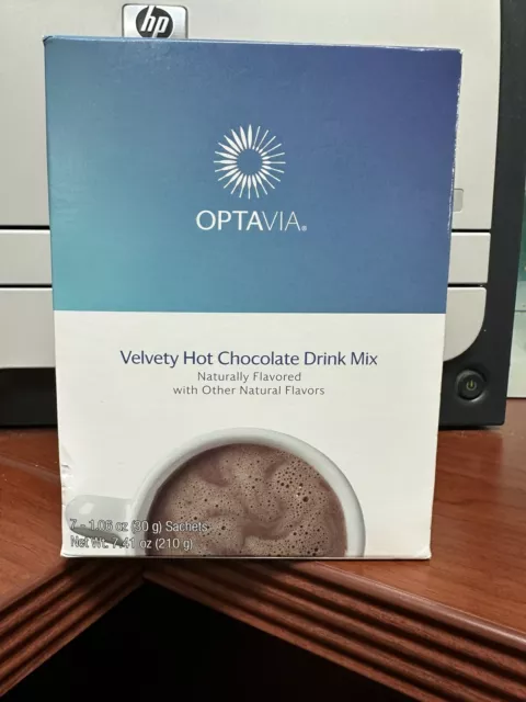 Mezcla de bebida de chocolate caliente OPTAVIA aterciopelada 7 combustibles exp. 10/2024