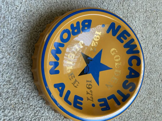 Large Vintage Ceramic Newcastle Brown Ale Ashtray Golden Jubilee 1927 - 1977