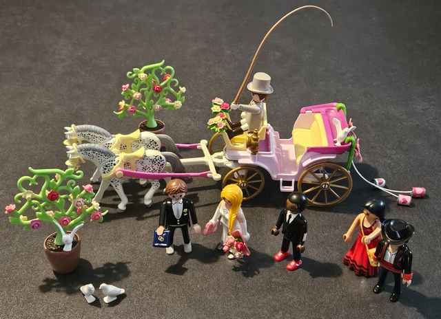PLAYMOBIL 5601 ENFANT Fille Caleche Mariage Mariee Victorienne Belle