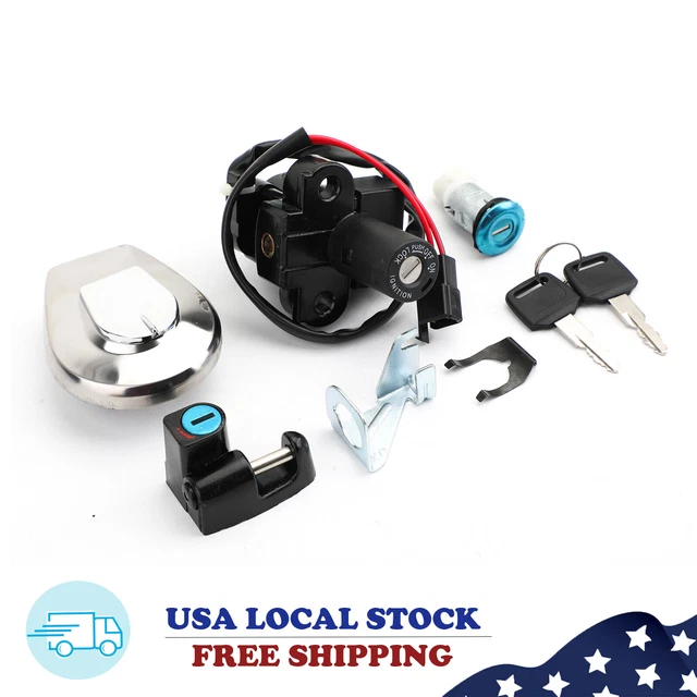 IGNITION SWITCH FUEL Gas Cap Seat Lock Set Keys Fits Honda CB750
