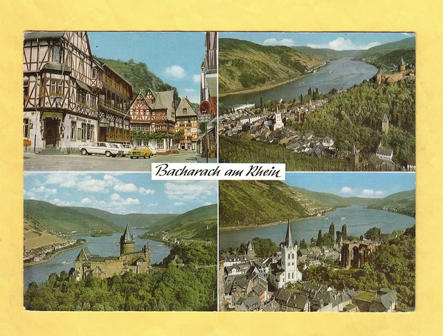 Cartolina Bacharach am Rhein vedute non viaggiata