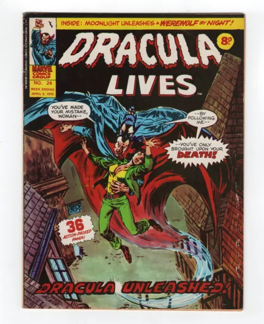 1973 Marvel Dracula Lives #1 , Frankenstein #13 & Werewolf By Night #7 Key Uk