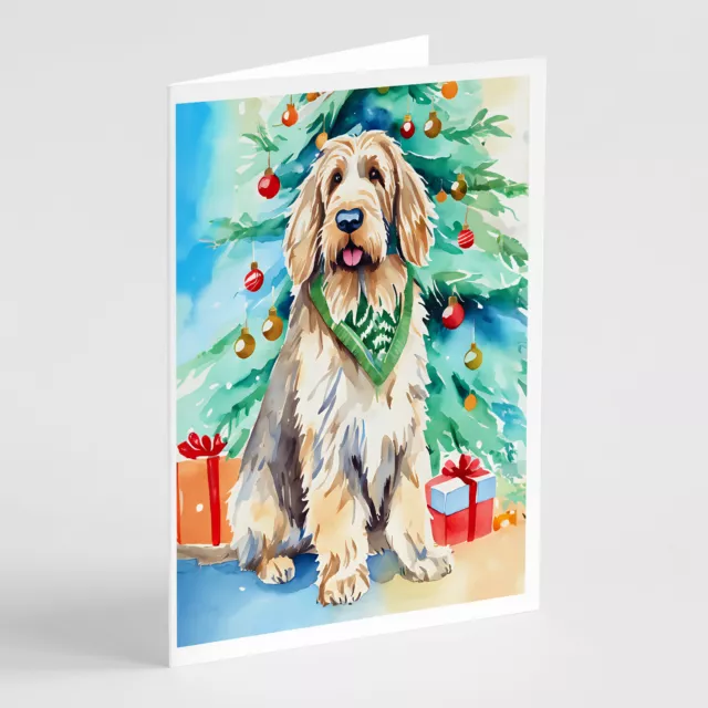 Otterhound Christmas Greeting Cards and Envelopes Pack of 8 DAC3551GCA7P
