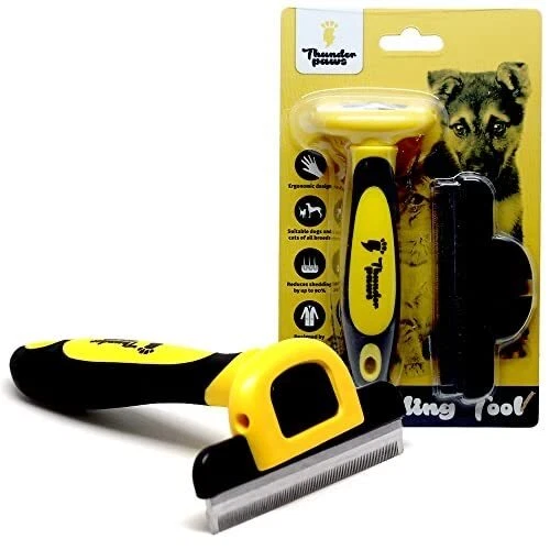 Thunderpaws Outil de Brossage Professionnel et Peigne de Toilettage D-Shedz p...