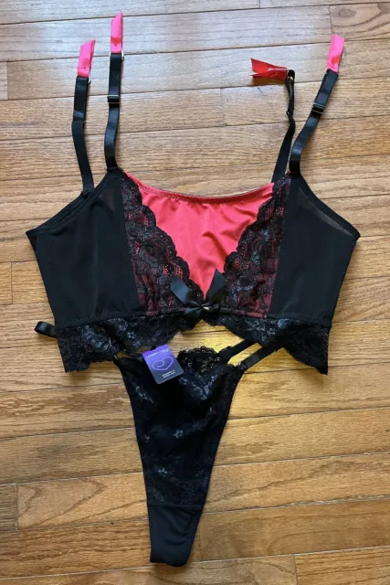 WOMENS LOVE HONEY Enchanted Bra Set Red Lace Sizs 1X/2X New With Tags  $22.00 - PicClick