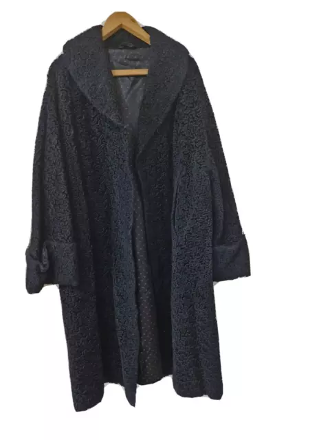 VINTAGE LADIES 1950 S FAUX ASTRAKHAN COAT 129.99 PicClick UK
