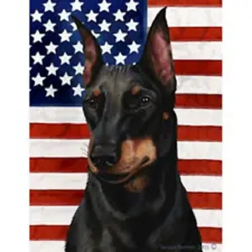 Patriotic (D2) House Flag - Manchester Terrier 32249